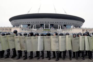 Russian security forces prepare for potential World Cup trouble