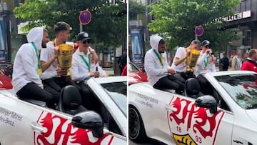 ¿Futuro fichaje del Real Madrid? La broma a Stiller de sus compañeros del Stuttgart está creando mucho revuelo