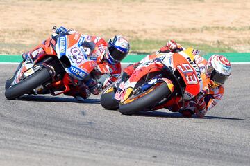 Marc Márquez y Dovizioso. 