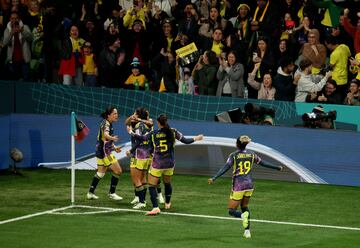 Colombia y Jamaica se enfrentaron por los octavos de final del Mundial Femenino de Australia - Nueva Zelanda 2023 en el AAMI Park de Melbourne.