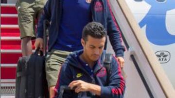 Pedro viajó ayer a Londres y firmará por el Chelsea