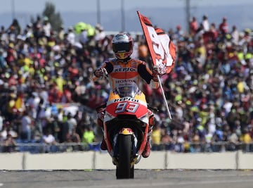 Honda domina el casillero de victorias cosechadas en Aragón con un total de seis.