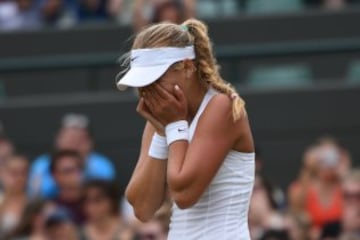 Serena Williams gana la final de Wimbledon de Contra la alemana Angelique Kerber en dos set 7-5 y 6-3