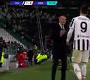 Tremenda bronca de Allegri y Morata a pie de campo: "Pero, ¿qué he hecho, qué he hecho?"