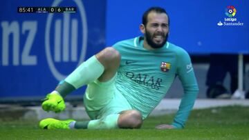 La terrible lesión en el tobillo de Aleix Vidal