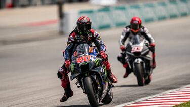 Fabio Quartararo y Marc Márquez, en Sepang.