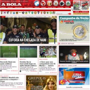 Portadas de la prensa extranjera