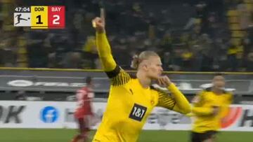 Es un delantero de otro planeta y mete tantos que son un pasada: golazo de Haaland al Bayern