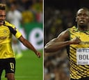 Aubameyang reta a Usain Bolt a una carrera de 30 metros