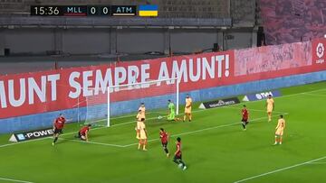Si ya hasta Oblak falla es que el Atleti no está de verdad: vean el 1-0...
