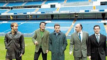 <b>QUINTETO DE LUJO. </b>Martín Vázquez, Míchel, Buyo, Gallego y Chendo recordaron con orgullo esa noche.