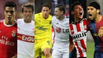 Mexicanos goleadores en Champions