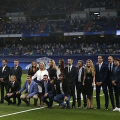 El Bernabéu homenajea a Lorenzo Sanz antes del Madrid-Celta