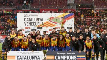 25/03/19 PARTIDO AMISTOSO
SELECCION CATALUNYA - VENEZUELA
ALEGRIA CELEBRACION COPA TROFEO