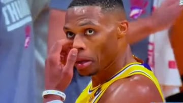 Las insólitas acciones de Westbrook que hacen lamentar a los Lakers