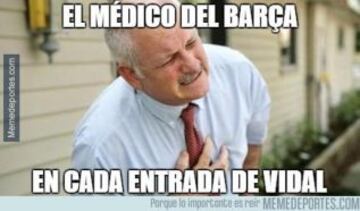 Las burlas al 'Rey Arturo' estuvieron enfocadas a la intensidad que el volante puso en su juego, y que le hizo ganarse amarilla en el primer tiempo.