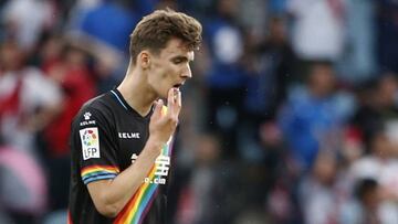 Diego Llorente tras el último partido de liga.