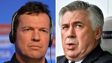 Lothar Matth&auml;us y Carlo Ancelotti.