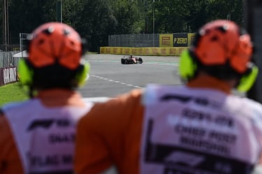 durante el Gran Premio de Italia de Fórmula 1.