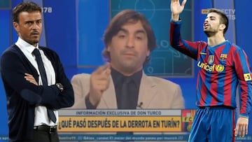Fútbol total revela lo que se dijeron Piqué y Luis Enrique en el vestuario tras el 3-0 de la Juve