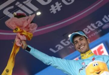 Fabio Aru ganador de la etapa.