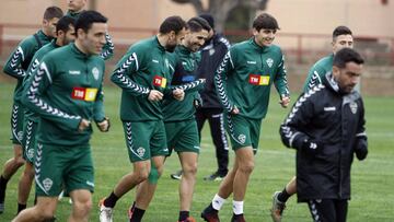 Gonzalo Villar, en el entrenamiento del pasado viernes.