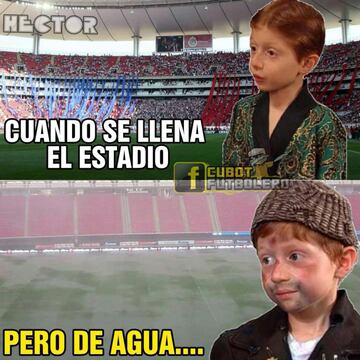 Los memes acaban con Chivas y su estadio inundado