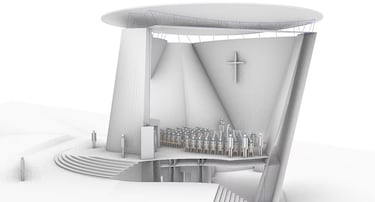 Demuelen una iglesia icónica y deciden que no van a reconstruirla: el plan es imprimirla