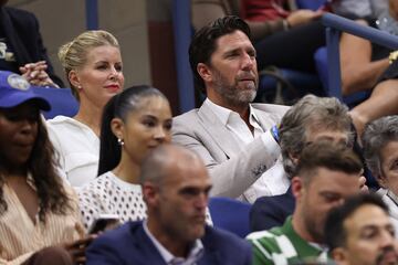 Henrik Lundqvist durante la final del US Open entre Novak Djokovic y Daniil Medvedev en el USTA Billie Jean King National Tennis Center.