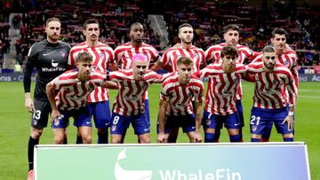 Griezmann, Pablo Barrios y João Félix en el once del Atlético contra el Elche.