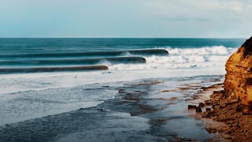 Una playa mítica para el surf de competición.