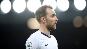 Eriksen, en un partido con el Tottenham.