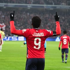 Jonathan David se enciende con el Lille en Champions League