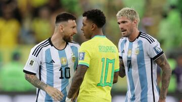 Rodrygo recuerda su cruce con Messi: “Todo mundo vio lo que pasó”