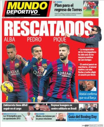 Portadas de la prensa deportiva