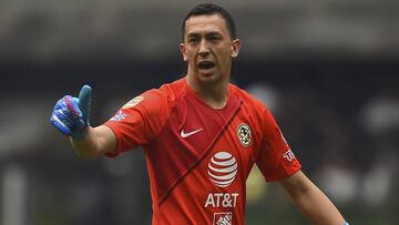 Agust&iacute;n Marches&iacute;n, jugando con el Am&eacute;rica.