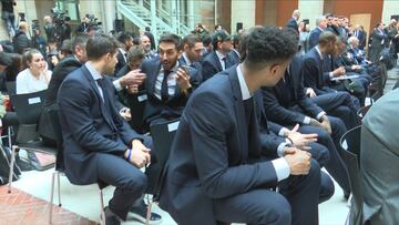 El 'show' de Campazzo en la sede de la Comunidad: el argentino no paró de incordiar