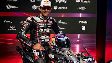 Jorge Martín, en la presentación de Aprilia.