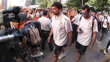 Sergio Llull, junto a Rudy.