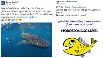 Deportistas y famosos buscan al "pescaíto" Gabriel