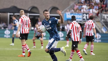 The Dutch champions defeated Celtic in their opening Group E game but will again be without the former Cruz Azul attacker in Madrid.