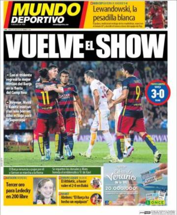 Portadas de la prensa deportiva