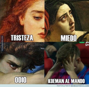 El Barcelona, protagonista de los memes más divertidos de la jornada