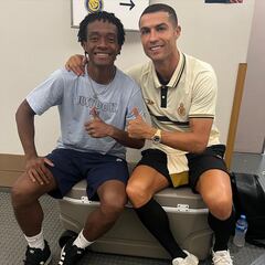 Cuadrado se reencuentra con Cristiano: “Qué alegría verte, panita”