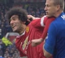 Tres partidos de sanción a Fellaini y Huth por conducta violenta