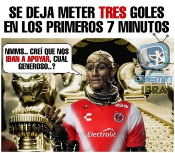 Los memes no perdonan a Tigres por golear a Veracruz