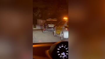 La Policía en la puerta de la casa de Benzema tras el robo