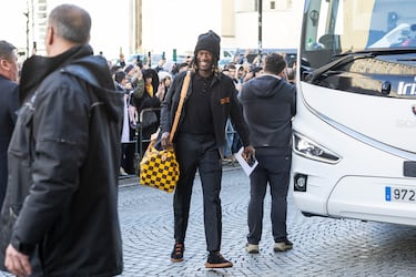 La llegada del Real Madrid a Leipzig