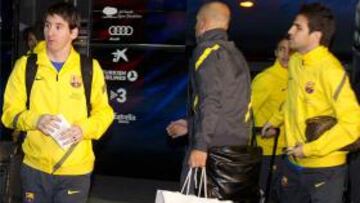 El Barcelona adelantó una hora su salida al Camp Nou