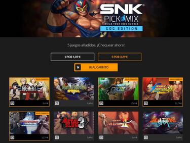 Pack de cinco juegos de SNK (Neo Geo) por sólo 3,29 euros